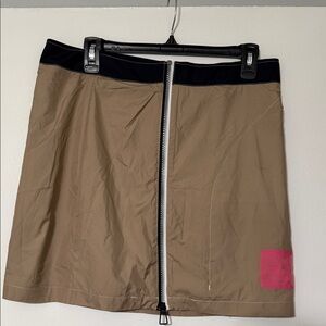 DKNY Tan and Black Mini Skirt